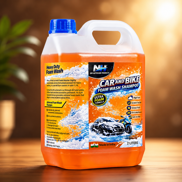 CAR AND BIKE FOAM WASH SHAMPOO 2 LITRES SUPER VALUE PACK